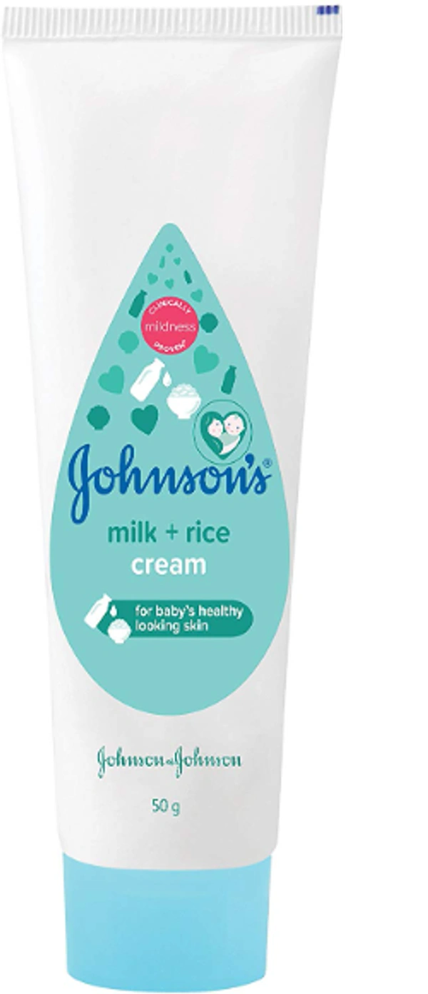 Johnson's Baby Milk+Rice Cream, 50 gm -